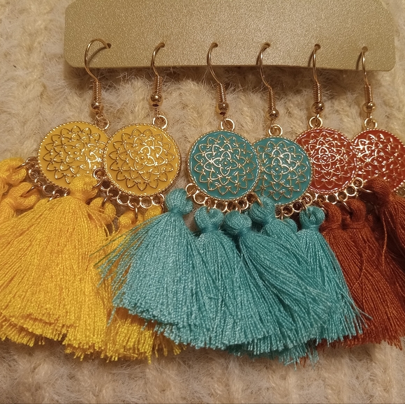 Jewelry - 3 pair Boho Earrings
